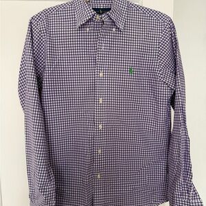 Ralph Lauren Purple Gingham Button Down Shirt